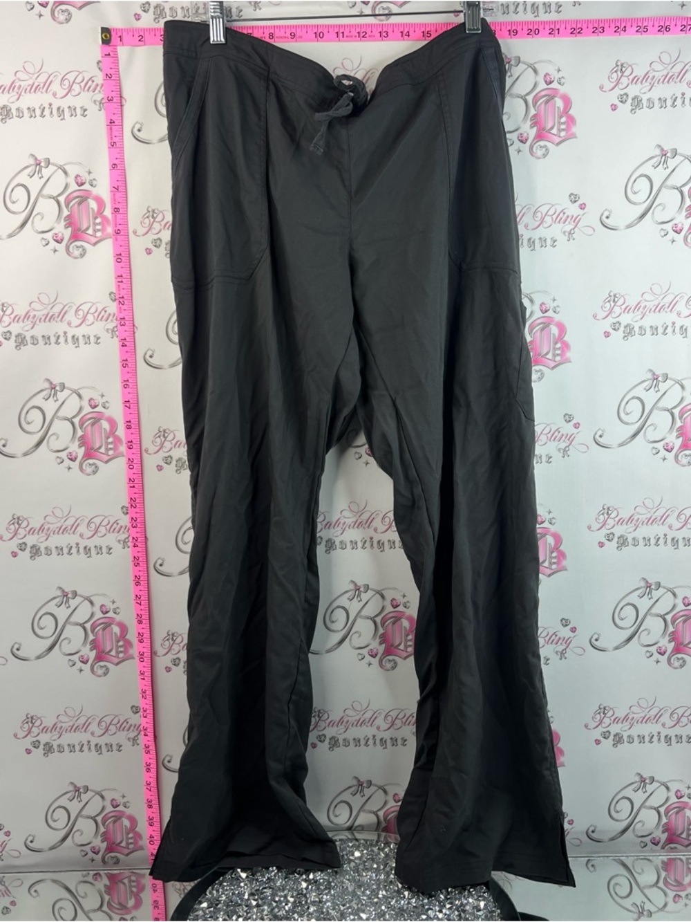 Mentality MOBB scrub pants grey Black Drawstring Wide-Leg Pants medical work